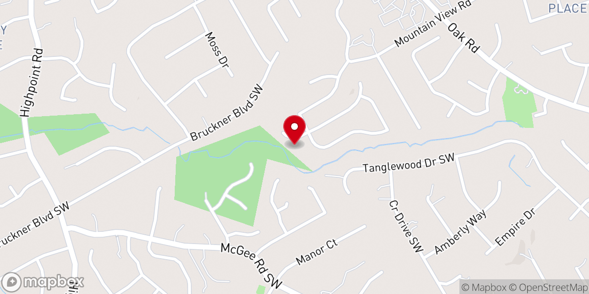 Map showing location of St Thomas Evangelical Church