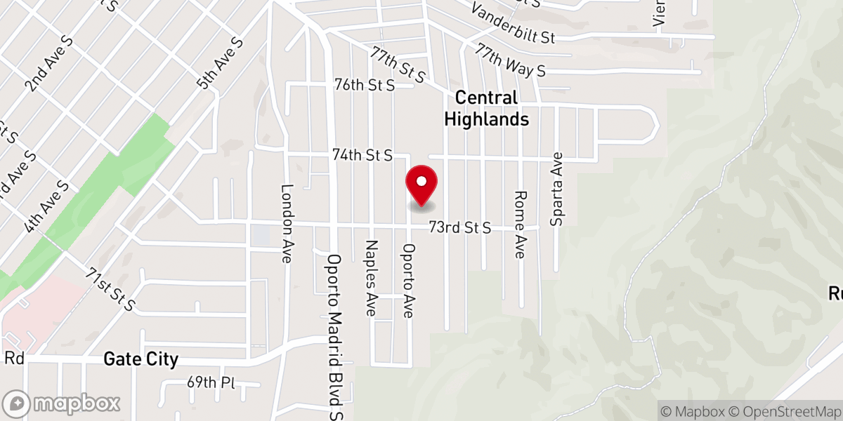 Map showing location of St. James Baptist Church Eastlake