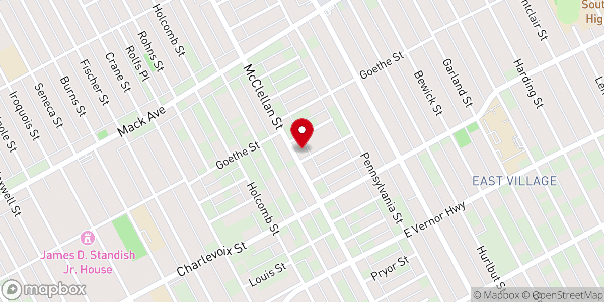 Map showing location of Christian Liberty Baptist Church