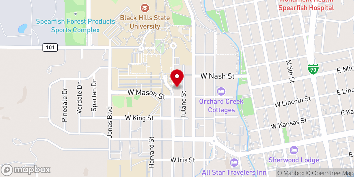 Map showing location of Yellow Jackets For Christ