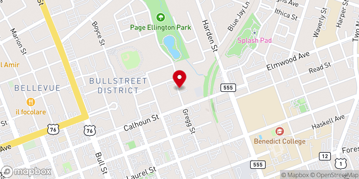 Map showing location of Downtown Church