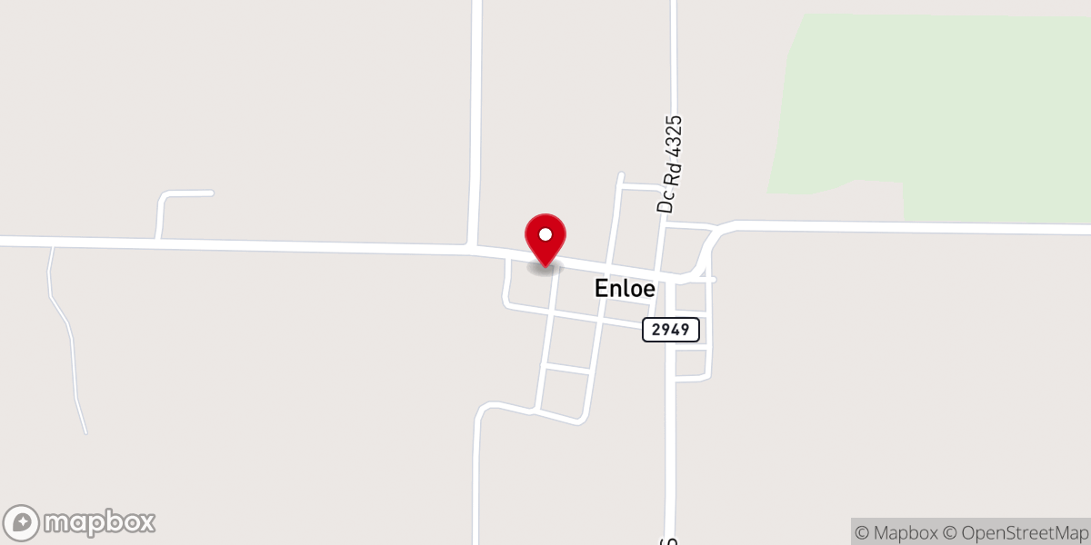 Map showing location of Enloe UMC