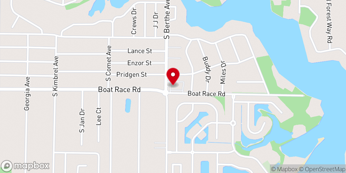 Map showing location of Carlisle Baptist Church