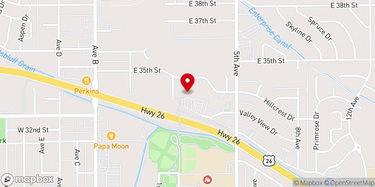 Map showing location of Grace Chapel