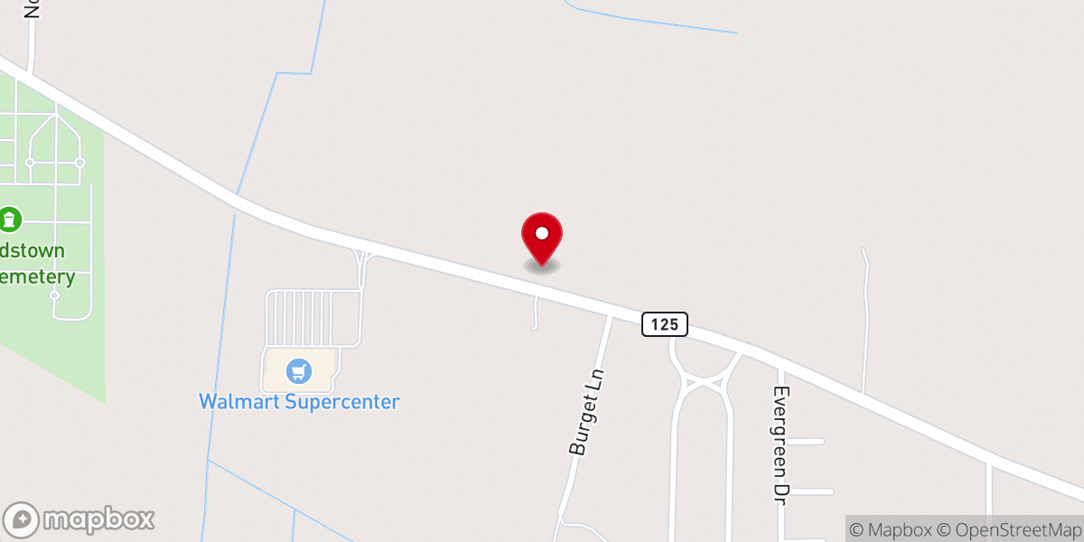 Map showing location of Grace Bible Church