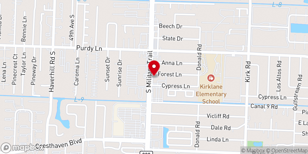 Map showing location of Social Church