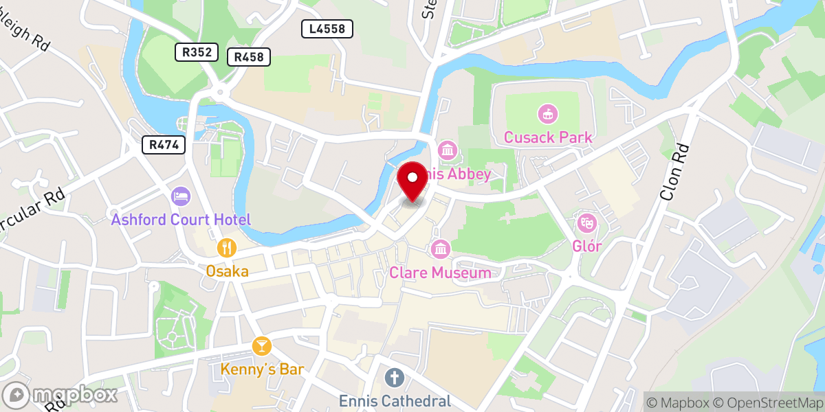 Map showing location of Storehouse Restaurant