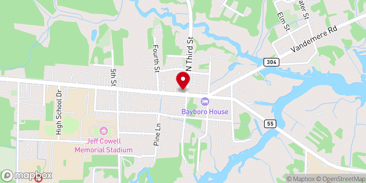 Map showing location of From The Heart Florist