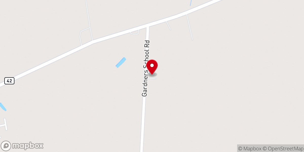 Map showing location of New Beginning FWB Church