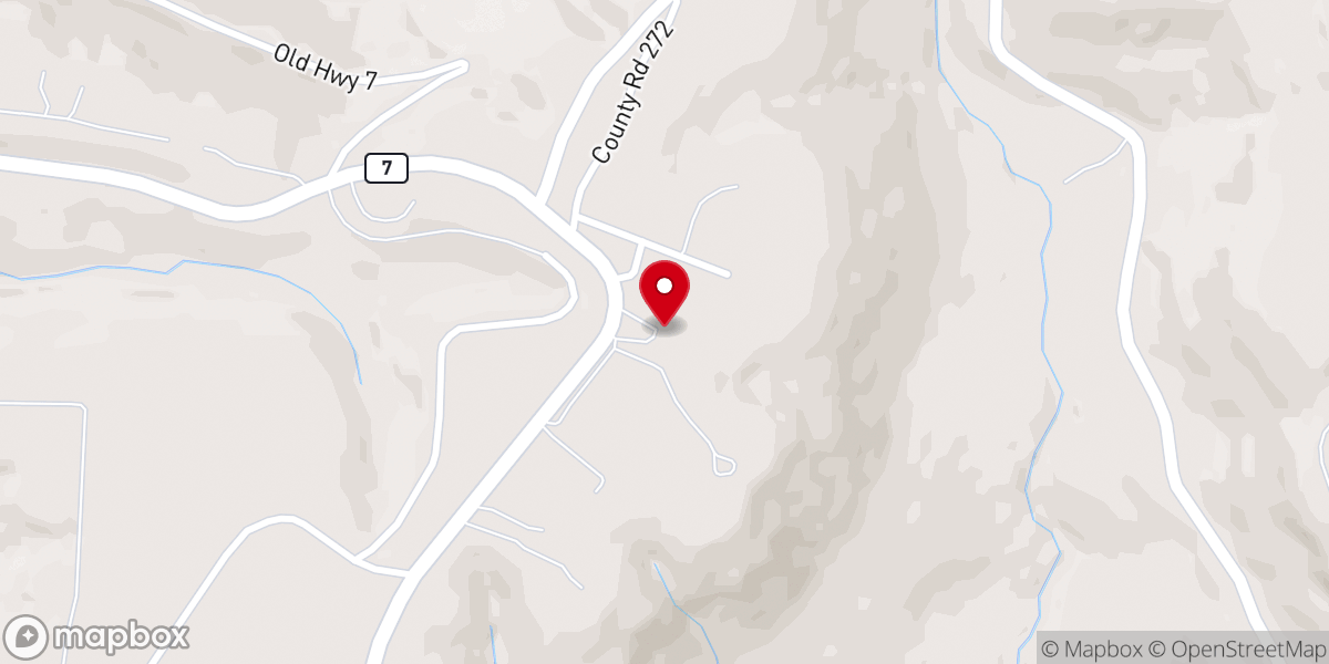 Map showing location of Glory Tabernacle