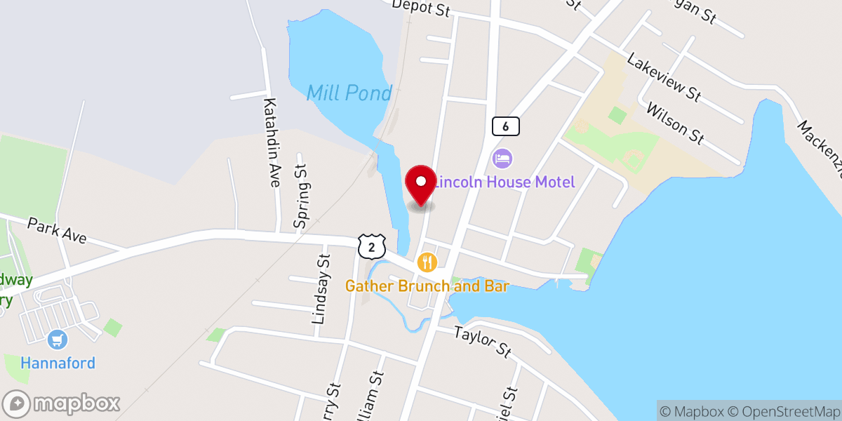 Map showing location of Full Gospel Tabernacle