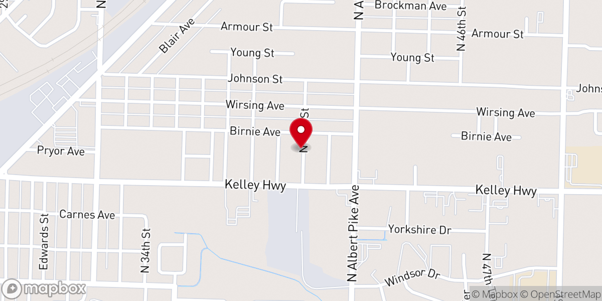 Map showing location of New Horizons Ministries