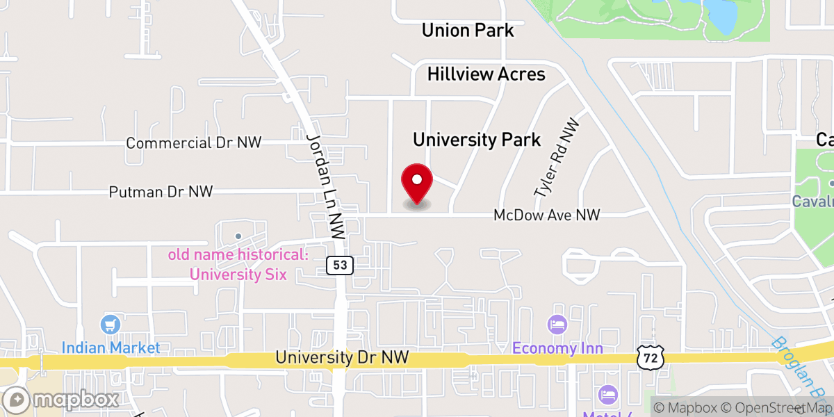 Map showing location of New Hope Outreach Ministries