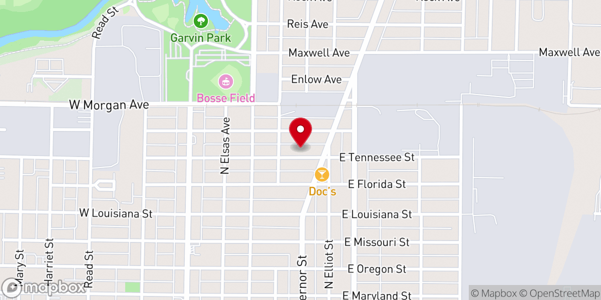 Map showing location of Full Gospel Mission