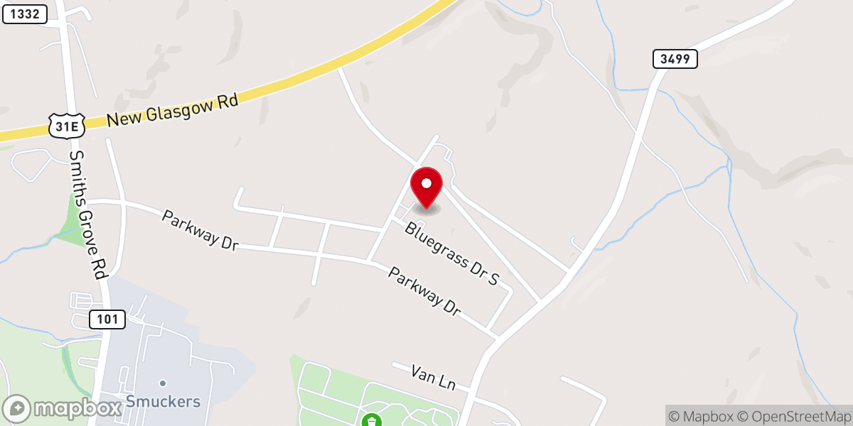 Map showing location of Christ the King Catholic Church