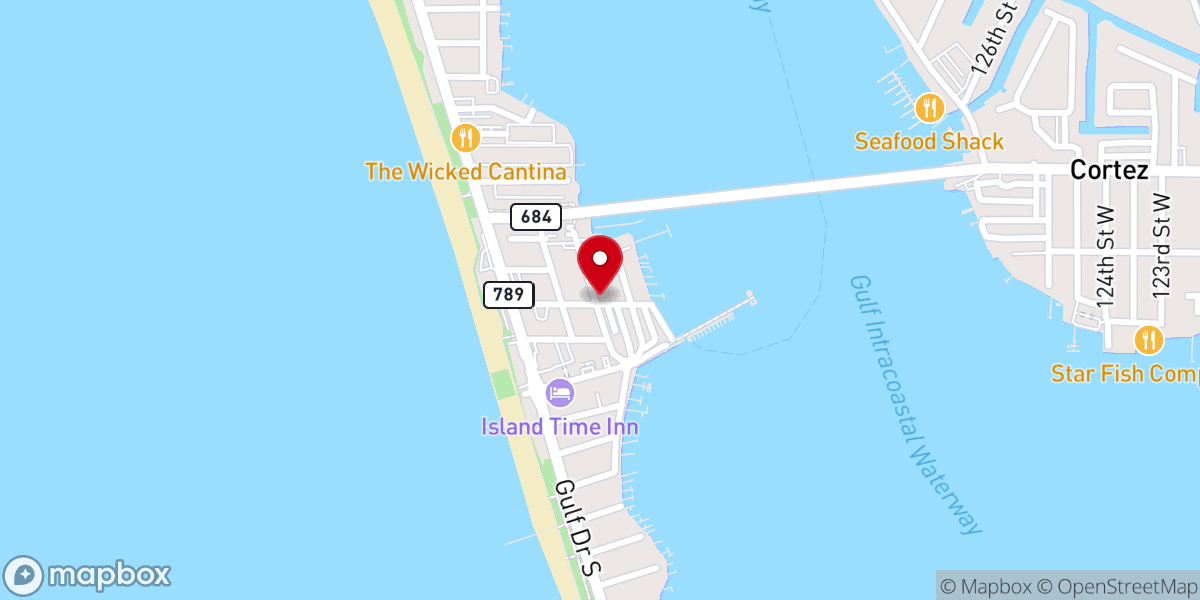 Map showing location of Harvey Memorial Community Church