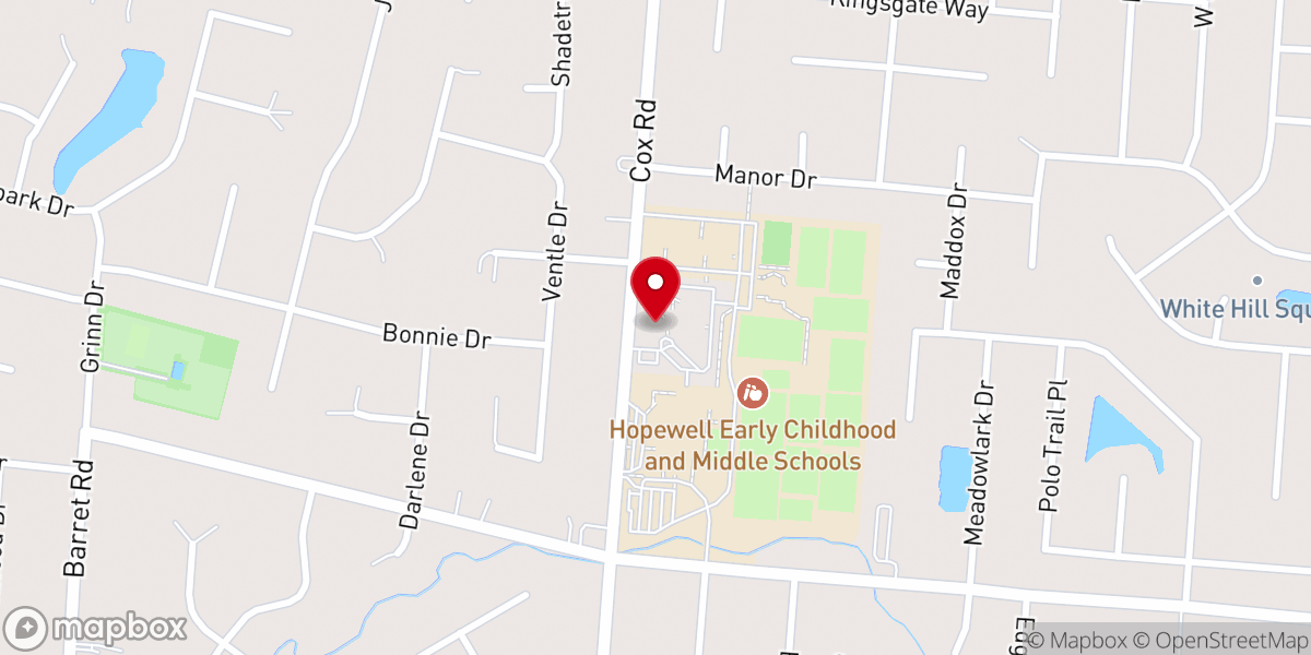 Map showing location of Faith Community UMC - Food Pantry
