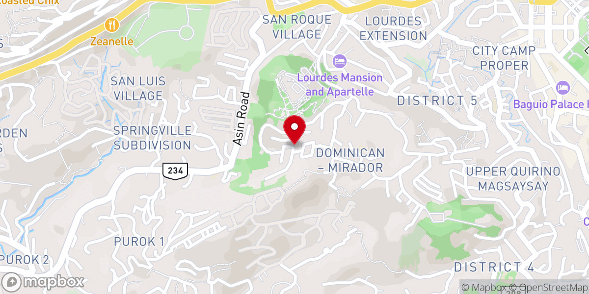 Map showing location of Haven Bible Baptist Church - Baguio Mission
