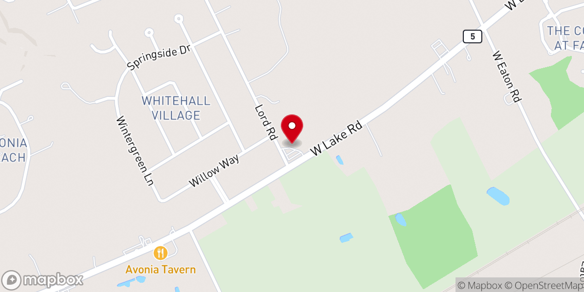 Map showing location of New Life Church