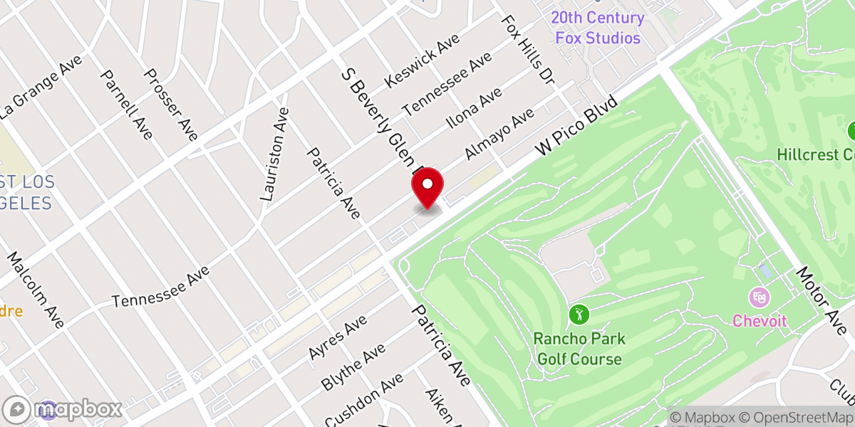Map showing location of St. Timothy's Catholic Church