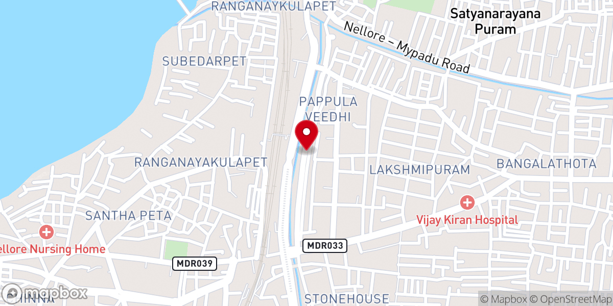 Map showing location of Shalom Church