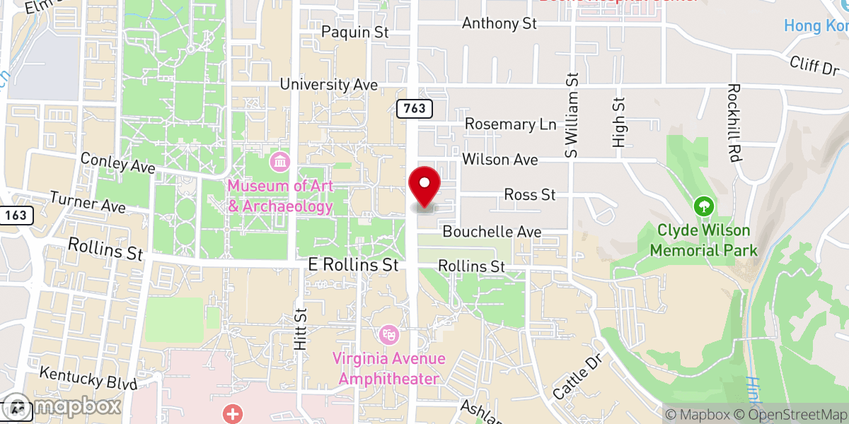 Map showing location of Christian Campus House