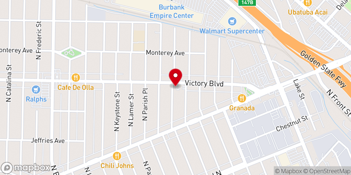 Map showing location of United Brethren Church