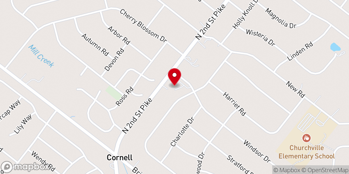 Map showing location of St. Andrew Ukrainian Orthodox Cathedral