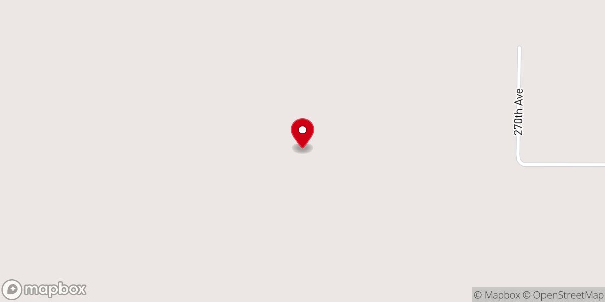 Map showing location of New Auburn Seventh Day Baptist Church