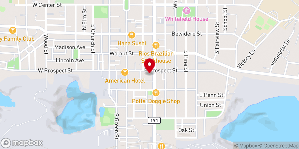 Map showing location of St. John's Lutheran Daycare