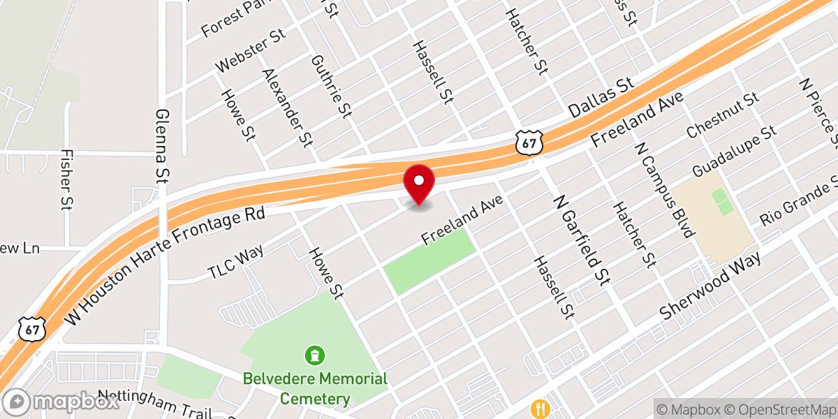 Map showing location of Parkside Community Church