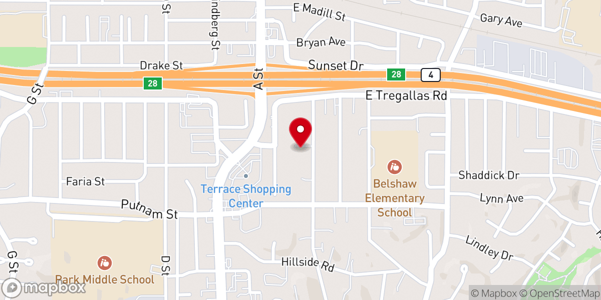 Map showing location of Antioch Wesleyan Church