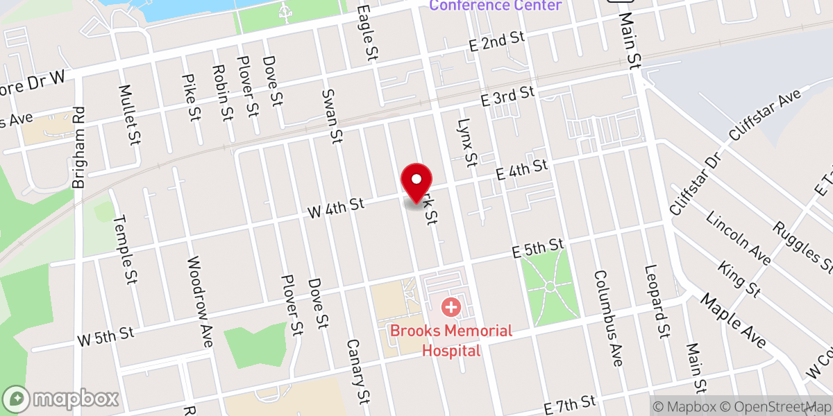 Map showing location of First United Presbyterian