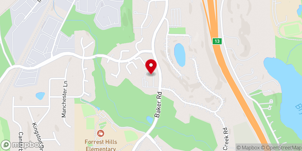 Map showing location of Liberty Baptist Church of Eden Prairie