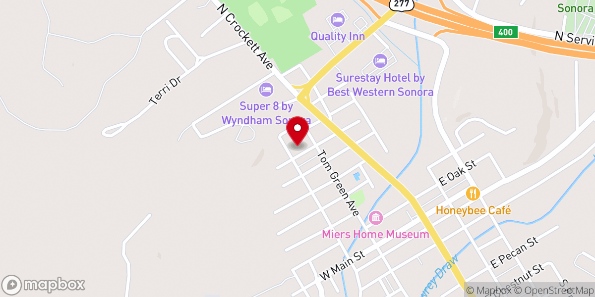 Map showing location of Oasis Worship Center