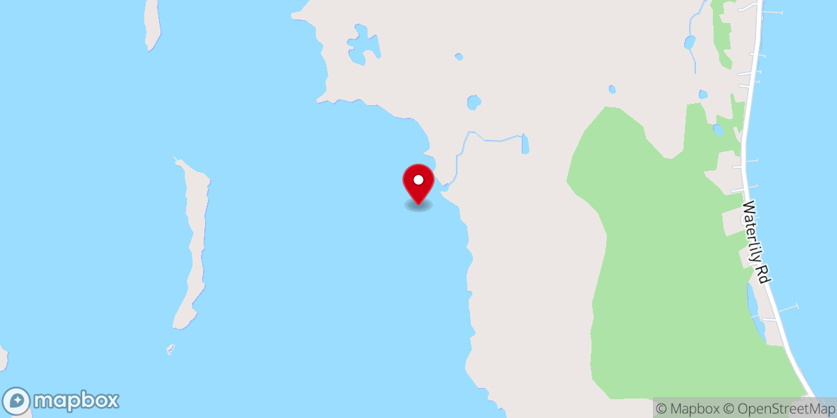 Map showing location of Church Island