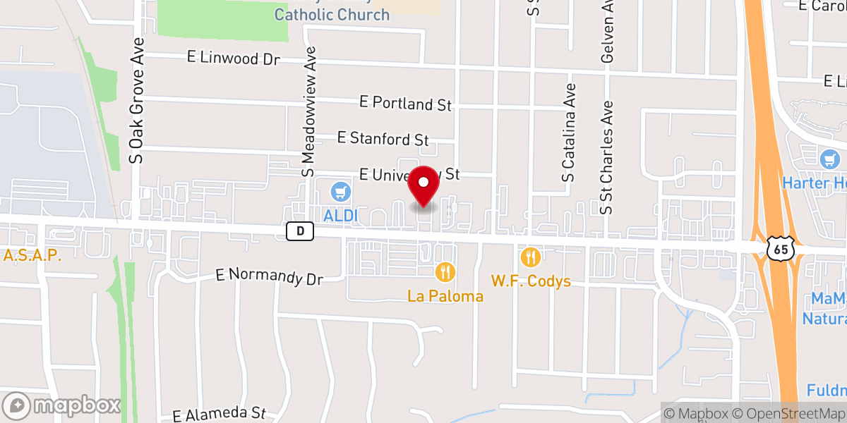 Map showing location of RedTree Church