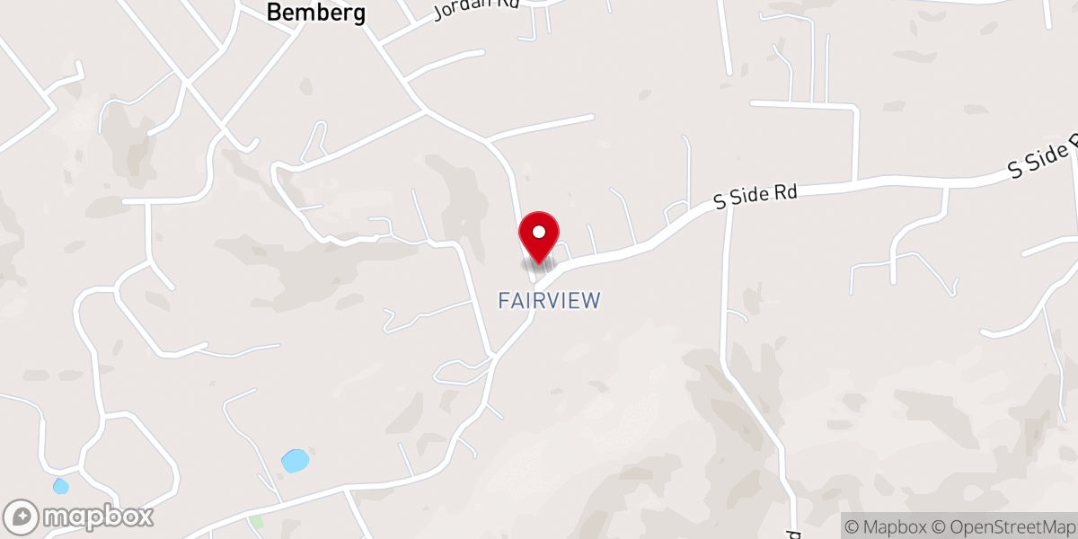 Map showing location of Southside Christian Church