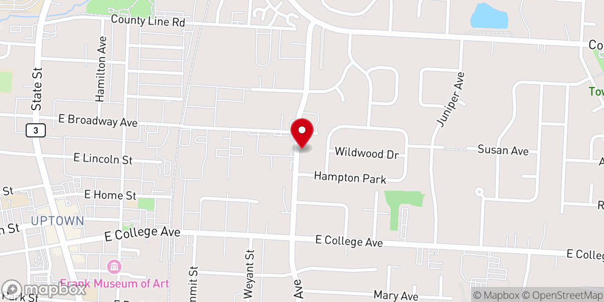 Map showing location of Saint Augustine's Anglican Church