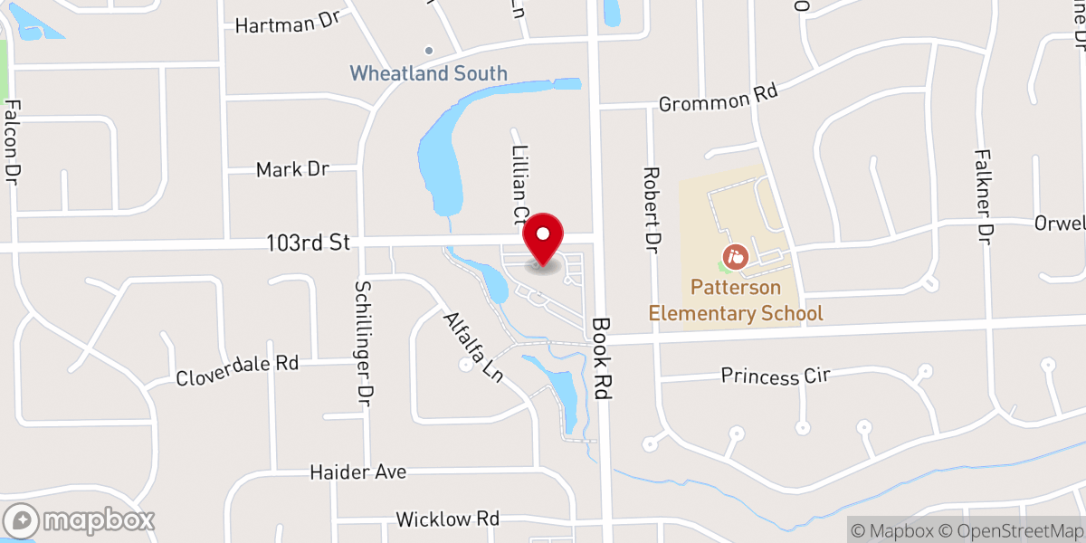 Map showing location of Alleluia Lutheran Church