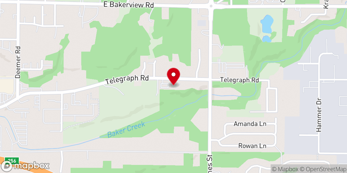 Map showing location of Unity Spiritual Center