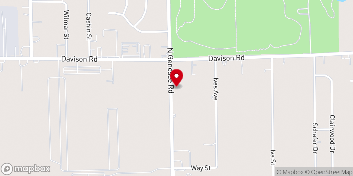 Map showing location of Grace Bible Church of Burton
