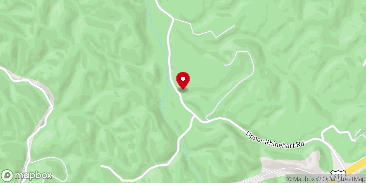 Map showing location of Indian Creek Church