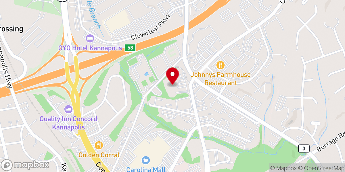 Map showing location of All Saints Episcopal Church