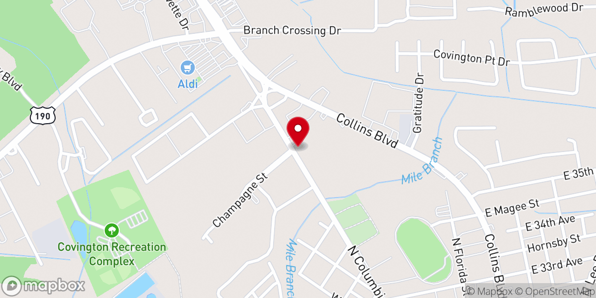 Map showing location of St Tammany Parish Bail Bonds