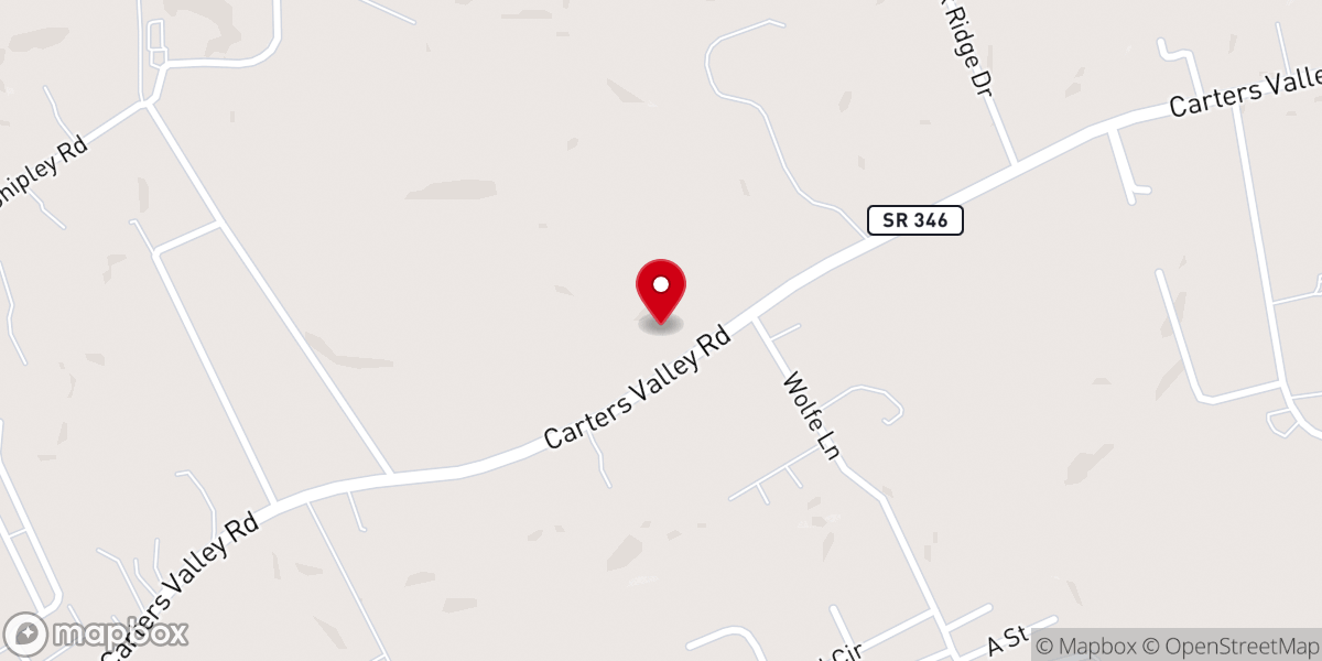 Map showing location of Grange Hall United Methodist Church Parsonage