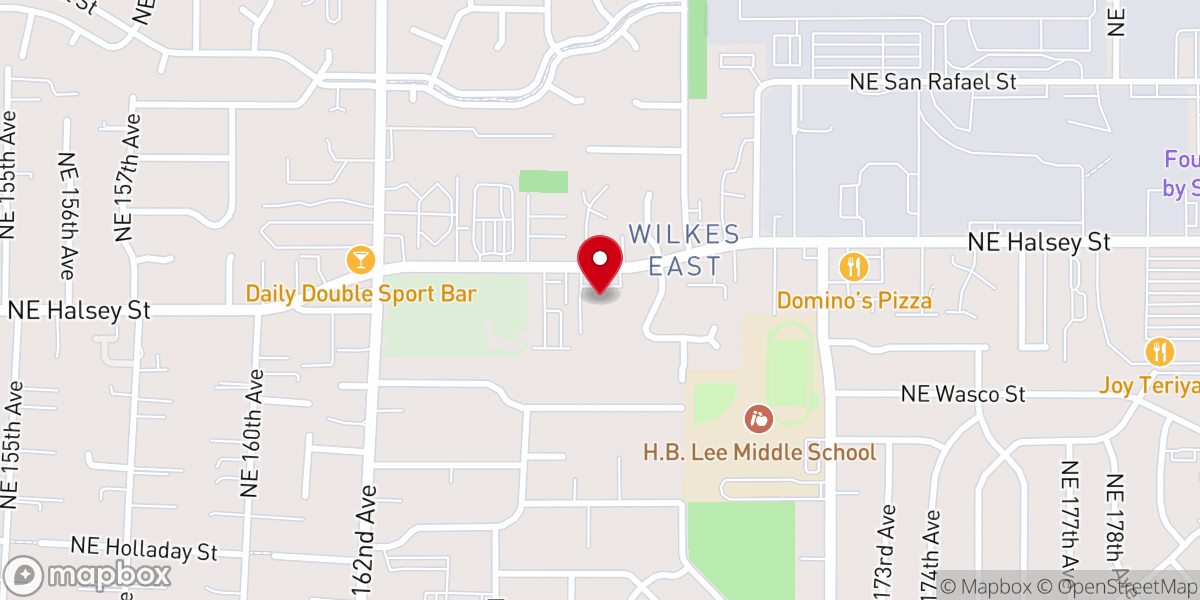 Map showing location of Columbia View Church