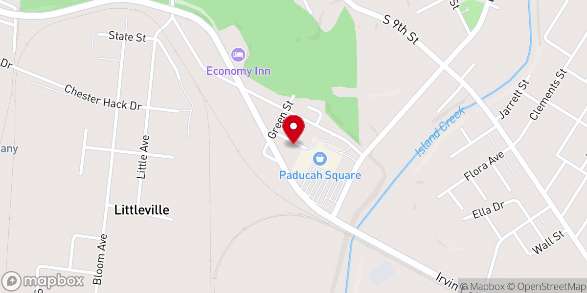 Map showing location of Calvary Church