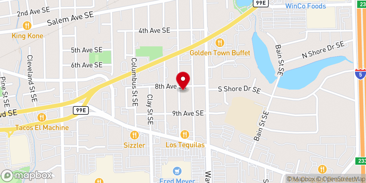 Map showing location of Grace Brethren Church