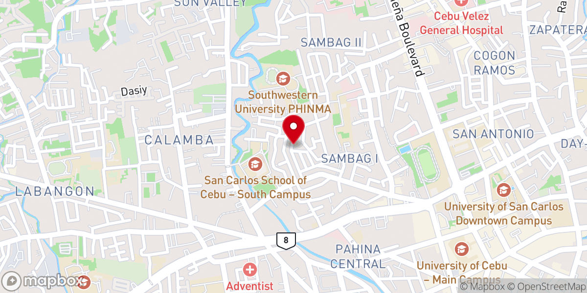 Map showing location of His Dwelling Christian Church